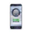 smartphone mobile phone isolated interface vector image