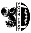 half football player football season vector image vector image