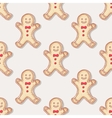 hand drawn christmas gingerbread man cookies vector image vector image