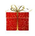 stylized gift box vector image vector image
