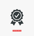 award medal icon vector image
