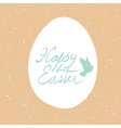 grunge happy easter card design vector image vector image