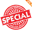 stamp sticker limited collection - eps10 vector image