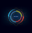 technology innovative big data concept background vector image vector image