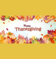 thanksgiving day banner vector image
