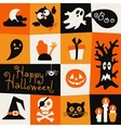 happy halloween card vector image