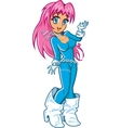 sexy anime manga girl vector image vector image