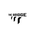 simple clean minimalist bridge logo design vector image vector image