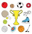 sport item design elements vector image