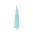 burj khalifa icon isometric 3d style vector image