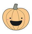 carved pumpkin jack o lantern hand drawn vector image vector image
