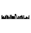 black random city skyline vector image