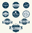 vintage sports labels vector image vector image