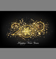 2019 happy new year greeting card background vector image