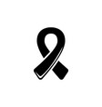 aids awareness ribbon world breast cancer day vector image