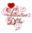 beautiful background on valentines day vector image vector image