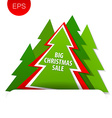 big christmas sale tree vector image