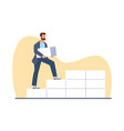 concept of building business company male vector image