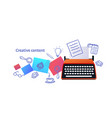 successful innovation creative content concept new vector image