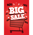 big sale poster vector image vector image
