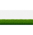 green grass border set isolated transparent vector image vector image