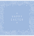 happy easter background with hand drawn vector image