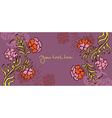 floral background vector image vector image