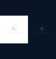 modern and elegant ck initials logo design 3 vector image vector image