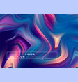 modern colorful flow poster wave liquid shape vector image vector image