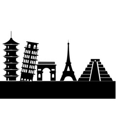 Hanoi Vietnam Landmarks Architecture Building Vector Image Hanoi Vietnam Landmarks Architecture Building Vector Image