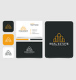 inspirational real estate building logo design vector image vector image