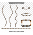 Straight tracks art design Royalty Free Vector Image