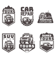 suv 4x4 off-road travel tour club icon logo vector image