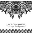 decorative background with lace design vector image vector image