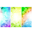 floral banner set vector image vector image