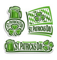 logo for st patricks day vector image vector image