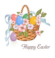 happy easter card vector image