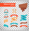 ribbons and labels in modern style vector image vector image