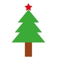 tree pine christmas isolated icon vector image