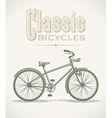 classic cruiser bicycle vector image vector image