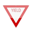 yield sign vector image