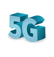 5g network technology in 3d icon vector image