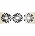 abstract spiral swirl twirl mandala motif icon vector image vector image