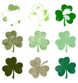 clover leaf grune set vector image