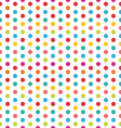 seamless polka dot background colorful pattern vector image vector image