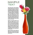 vase brochure vector image