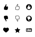 like icon set vector image