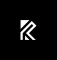 r monogram logo design template vector image vector image