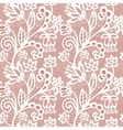 lace seamless pattern with flowers vector image