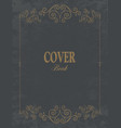 vintage book cover vector image vector image